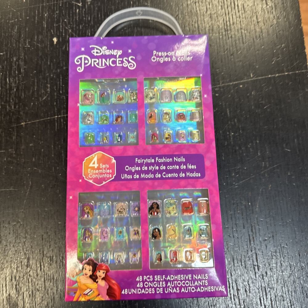 Girl Disney Princess 48PCS Press-On Nails Set for Girls - Pre-Glue Full Cover